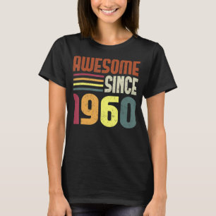 Camiseta Incrível desde 1960 63º aniversário Retro Vintage