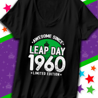 Camiseta Incrível Desde 1960 Dia do Ano Leap Fev 29 Anivers