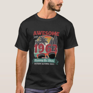 Camiseta Incrível Desde 1963 Aniversário de Surf