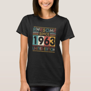 Camiseta Incrível desde 1963 feito em 1963 60 anos 60º B