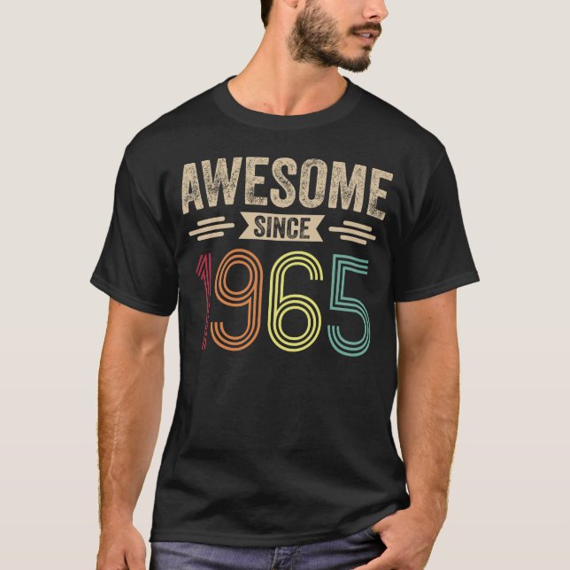 Camiseta Incrível Desde 1965 Retro Vintage (Frente)