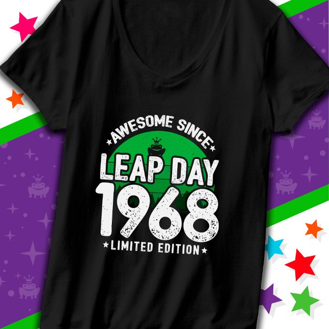 Camiseta Incrível Desde 1968 Dia do Ano Leap Fev 29 Anivers (Criador carregado)
