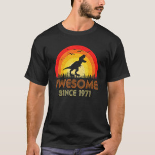 Camiseta Incrível Desde 1971, Retro 51ruas Aniversário Vint