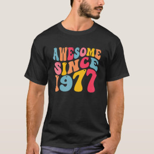 Camiseta Incrível Desde 1977, 45 Anos, Retro Vintage 45º