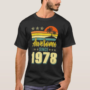 Camiseta Incrível Desde 1978, 44 de Festa de aniversário Vi