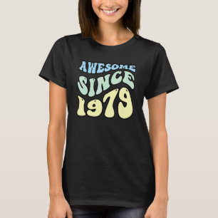 Camiseta Incrível desde 1979 Vintage Retro Birthday