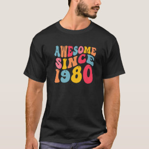 Camiseta Incrível Desde 1980, 42 Anos, Retro Vintage, 42º