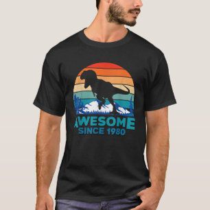 Camiseta Incrível Desde 1980, Dom Dinossauro De 43 Anos