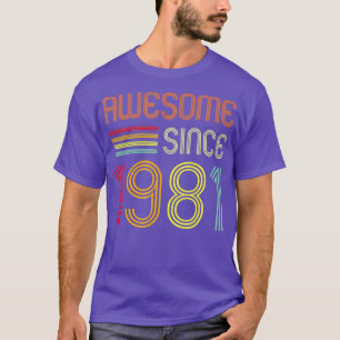 Camiseta Incrível Desde 1981, aniversário de 40 anos Retr