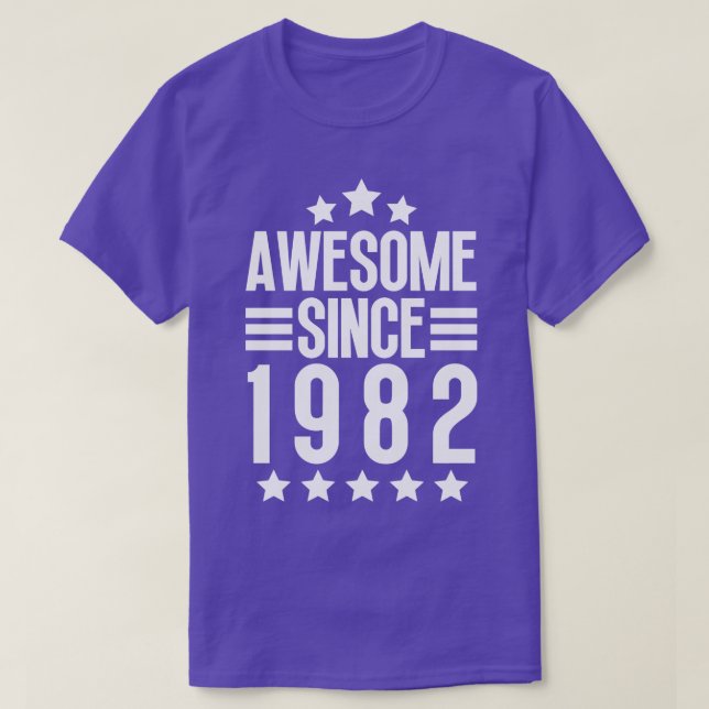 Camiseta Incrível Desde 1982 4 (Frente do Design)