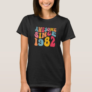 Camiseta Incrível Desde 1982, 40 Anos, Retro Vintage 40º