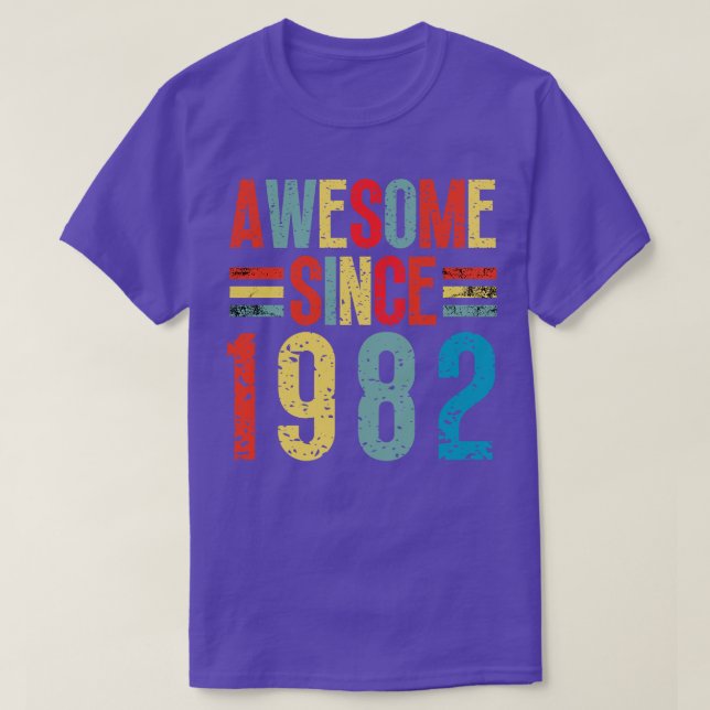 Camiseta Incrível Desde 1982 6 (Frente do Design)