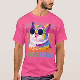 Camiseta Incrível Desde 1982, aniversário de 40 anos de Gat