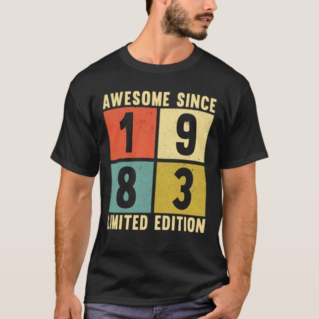 Camiseta Incrível desde 1983 Edição limitada de 41. º anive (Frente)