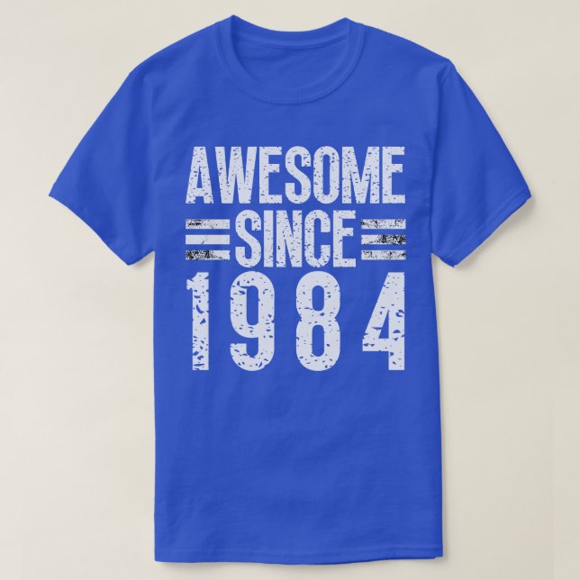 Camiseta Incrível Desde 1984 13 (Frente do Design)
