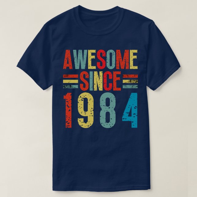 Camiseta Incrível Desde 1984 16 (Frente do Design)