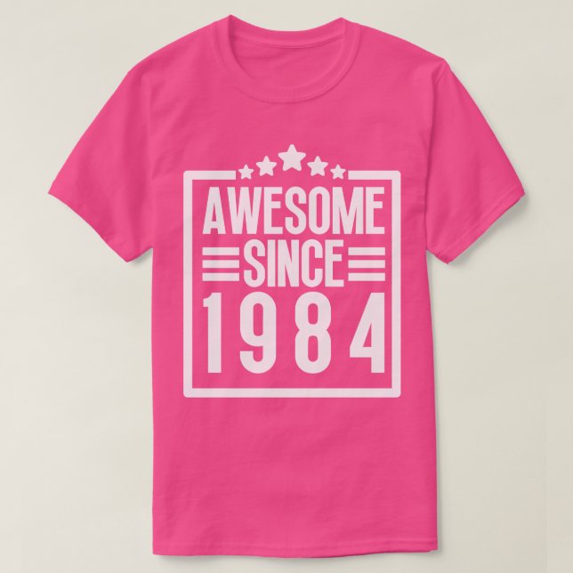 Camiseta Incrível Desde 1984 16 (Frente do Design)
