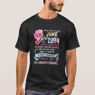 Camiseta Incrível desde 1984 38º Aniversário Eu sou a June 