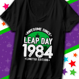 Camiseta Incrível Desde 1984 Dia do Ano Leap Fev 29 Anivers
