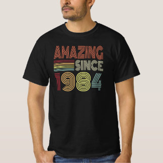 Camiseta Incrível Desde 1984 Nascer Retroativo No Aniversár