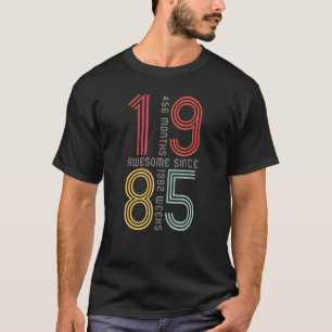 Camiseta Incrível Desde 1985, 38º aniversário, 38 anos, Ret