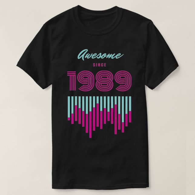 Camiseta Incrível desde 1989 (Frente do Design)