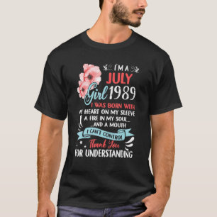 Camiseta Incrível desde 1989 33º Aniversário Eu sou uma gar