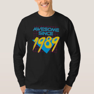 Camiseta Incrível Desde 1989, Legal Gráfico De 33 Anos