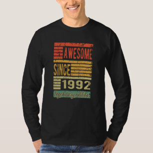 Camiseta Incrível Desde 1992 Aniversário Presente