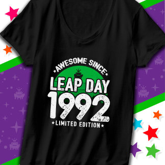 Camiseta Incrível Desde 1992 Dia do Ano Leap Fev 29 Anivers