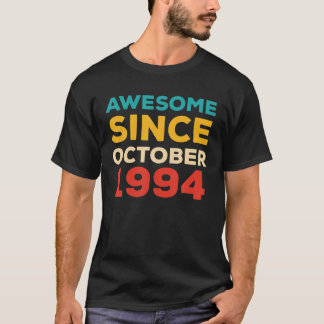Camiseta Incrível Desde 1994 27º Aniversário Retro