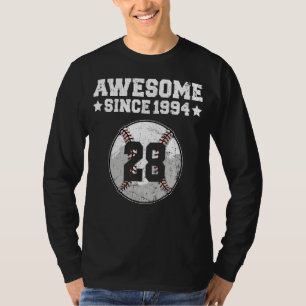 Camiseta Incrível Desde 1994 Baseball 28º aniversário 28 an