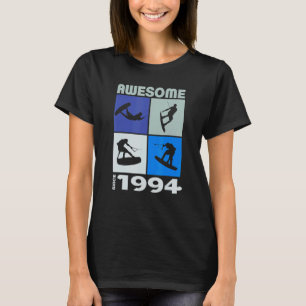 Camiseta Incrível desde 1994 Estilo de vida Wakeboard