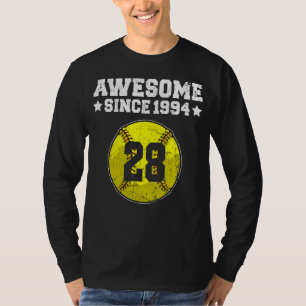 Camiseta Incrível Desde 1994 Softball 28º aniversário 28 an