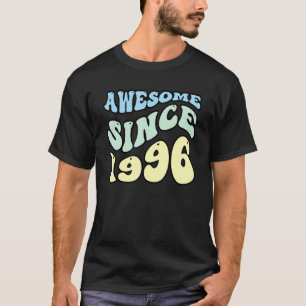 Camiseta Incrível Desde 1996 Vintage Retro Birthday
