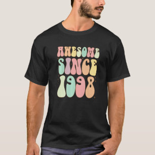Camiseta Incrível Desde 1998 Aniversário 24 Anos Mulheres