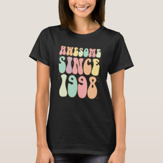 Camiseta Incrível Desde 1998 Aniversário 24 Anos Mulheres