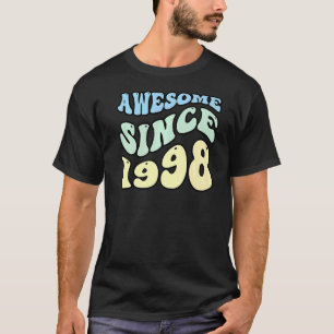 Camiseta Incrível Desde 1998 Vintage Retro Birthday