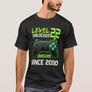Camiseta Incrível Desde 2000 Videos games C Desbloqueados D