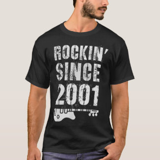 Camiseta Incrível Desde 2001 A Legendária Rockstar 21ruas