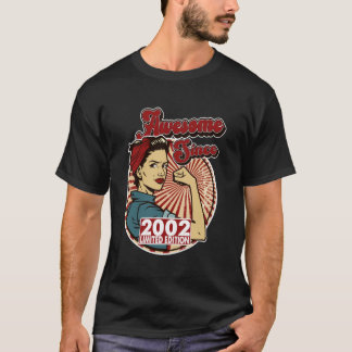 Camiseta Incrível Desde 2002 Edição Limitada 23º Bi Feminin