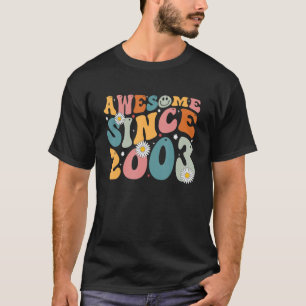Camiseta Incrível Desde 2003 20 Aniversário Nascer Retro Em