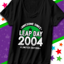 Incrível Desde 2004 Dia do Ano Leap Fev 29 Anivers