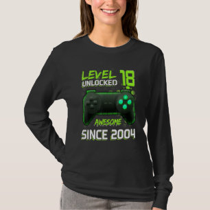 Camiseta Incrível Desde 2004 Videos games C Desbloqueados D