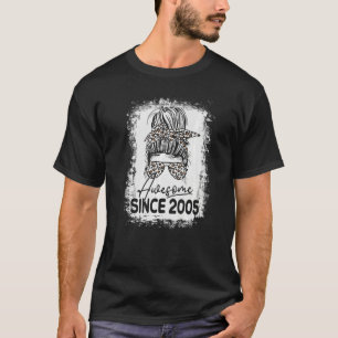 Camiseta Incrível Desde 2005, 18 anos, 18 anos, leopardo, 1