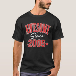 Camiseta Incrível Desde 2005, Nascer Legal Da Varsity Em 20