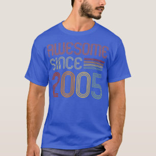 Camiseta Incrível desde 2005 para Meninas 17ª Ret de Aniver