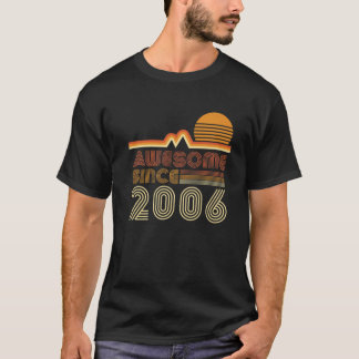 Camiseta Incrível Desde 2006 16º Festa Tema Retro de Aniver