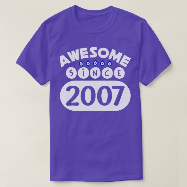 Camiseta Incrível Desde 2007 (Frente do Design)