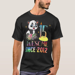 Camiseta Incrível Desde 2007 15 Aniversário De 15 Anos Pand